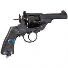 Webley MKVI Police 4 inch Revolver Black 12g co2 Air Pistol .22 ( 5.5mm Pellet version .455)